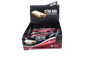 Prodotto barretta energetica XTRA BAR Banana 55g in scatola da 12 pezzi