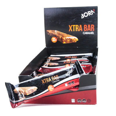 Prodotto barretta energetica XTRA BAR Caramello 55g in scatola da 15 pezzi