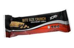 Prodotto barretta energetica formato spuntino Born Bite Size Crunch Fragola e Cereali ridotta